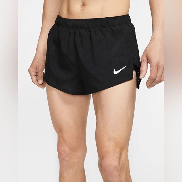 Nike Dri-Fit Fast 2" Lined Running Shorts Black - Picture 1 of 12